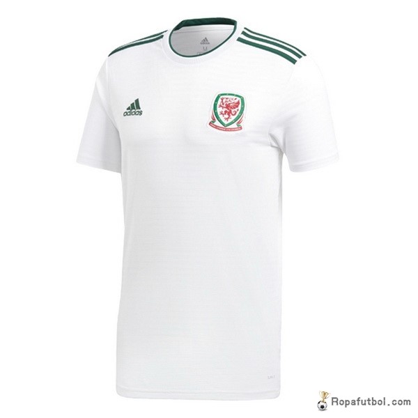 Camiseta Gales Replica Segunda Ropa 2018 Blanco